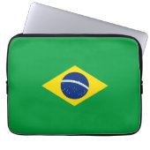 Brasilien-Flagge Laptopschutzhülle (Vorderseite)