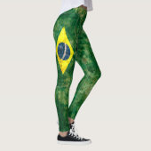 Brasilien-Flagge Leggings (Rechts)