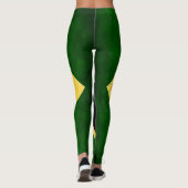 Brasilien-Flagge Leggings (Rückseite)