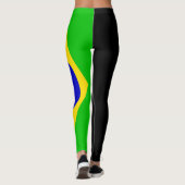 Brasilien-Flagge Leggings (Rückseite)