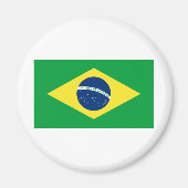 Brasilien-Flagge Magnet (Vorne)
