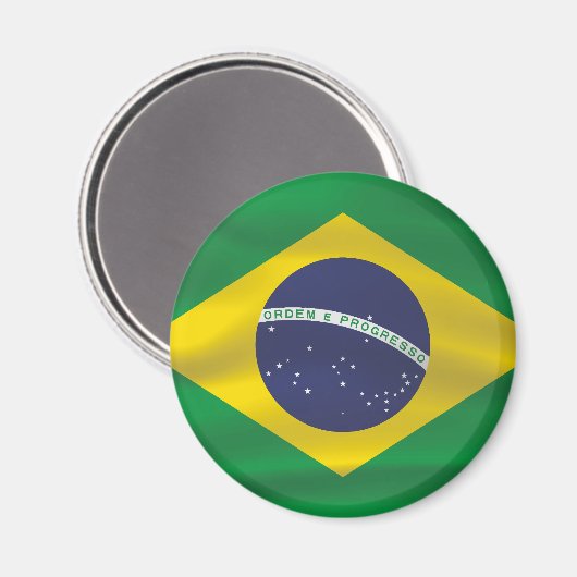 Brasilien-Flagge Magnet (Vorderseite/Rückseite)