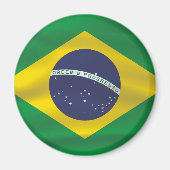 Brasilien-Flagge Magnet (Vorne)
