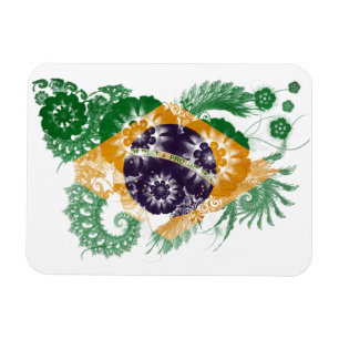 Brasilien-Flagge Magnet