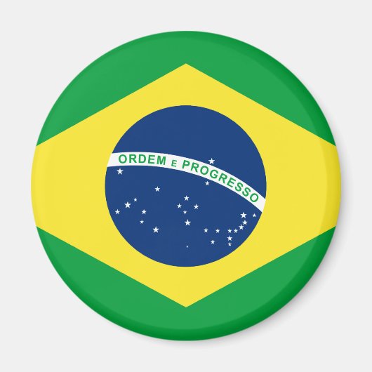 Brasilien-Flagge Magnet (Vorne)