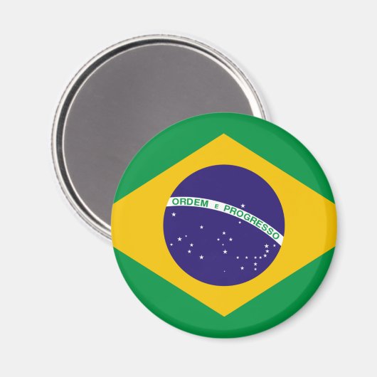 Brasilien-Flagge Magnet (Vorderseite/Rückseite)
