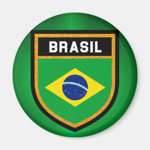 Brasilien-Flagge Magnet
