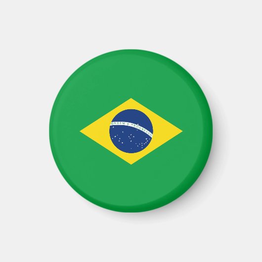 Brasilien-Flagge Magnet (Vorne)