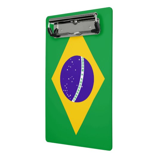 Brasilien-Flagge Mini Klemmbrett (Gewinkelt2)