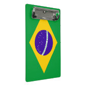 Brasilien-Flagge Mini Klemmbrett (Schrägansicht)