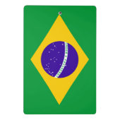 Brasilien-Flagge Mini Klemmbrett (Rückseite)