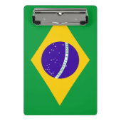 Brasilien-Flagge Mini Klemmbrett (Vorderseite)