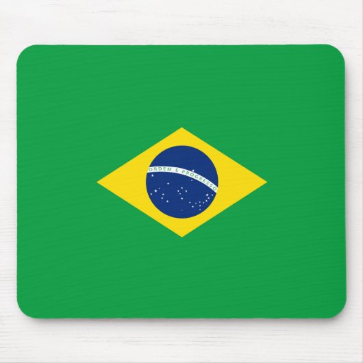 Brasilien-Flagge Mousepad (Vorne)