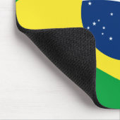 Brasilien-Flagge Mousepad (Ecke)
