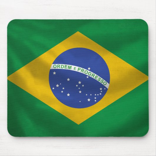 Brasilien-Flagge Mousepad (Vorne)