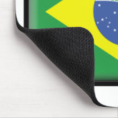 Brasilien-Flagge Mousepad (Ecke)