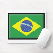 Brasilien-Flagge Mousepad (Mit Mouse)