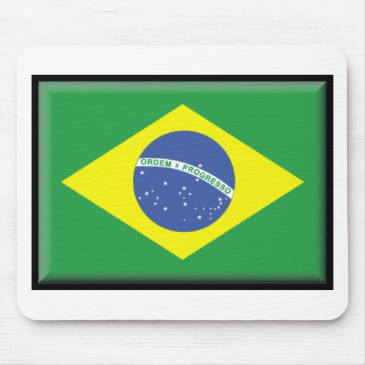 Brasilien-Flagge Mousepad (Vorne)