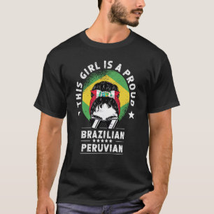 Brasilien Flagge Peru Gross Girl Citizen Prix T-Shirt