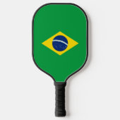 Brasilien-Flagge Pickleball Schläger (Vorderseite)