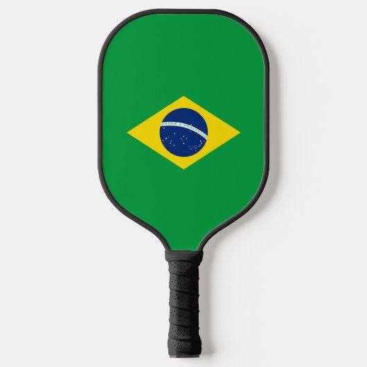 Brasilien-Flagge Pickleball Schläger (Vorderseite)