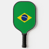 Brasilien-Flagge Pickleball Schläger (Rückseite)