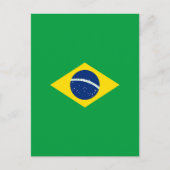 Brasilien-Flagge Postkarte (Vorderseite)