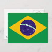 Brasilien-Flagge Postkarte (Vorne/Hinten)