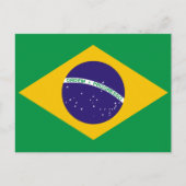Brasilien-Flagge Postkarte (Vorderseite)