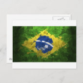 Brasilien-Flagge- Postkarte (Vorne/Hinten)