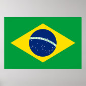 Brasilien Flagge Print Value Poster Papier (Vorne)
