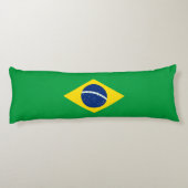 Brasilien-Flagge Seitenschläferkissen (Rückseite)