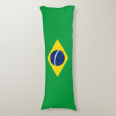 Brasilien-Flagge Seitenschläferkissen (Vorderseite Vertikal)