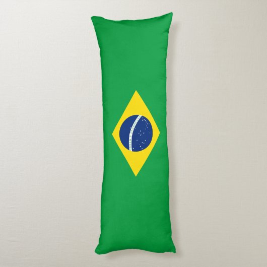 Brasilien-Flagge Seitenschläferkissen (Rückseite (Vertikal))