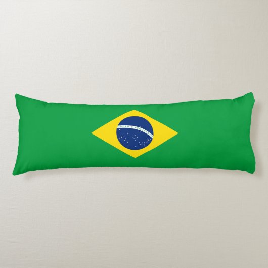 Brasilien-Flagge Seitenschläferkissen (Vorderseite)