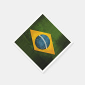 Brasilien-Flagge Serviette (Ecke)