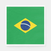 Brasilien-Flagge Serviette (Vorderseite)