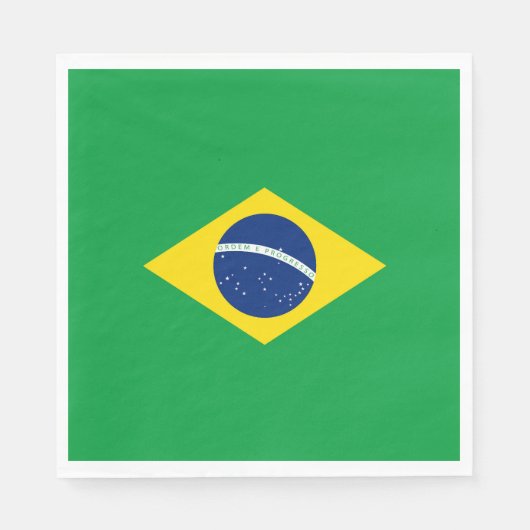 Brasilien-Flagge Serviette (Vorderseite)