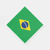 Brasilien-Flagge Serviette (Ecke)