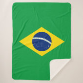 Brasilien-Flagge Sherpadecke (Vorderseite)