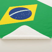 Brasilien-Flagge Sherpadecke (3/4)