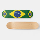 Brasilien-Flagge Skateboard (Horizontal)