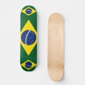 Brasilien-Flagge Skateboard (Vorderseite)