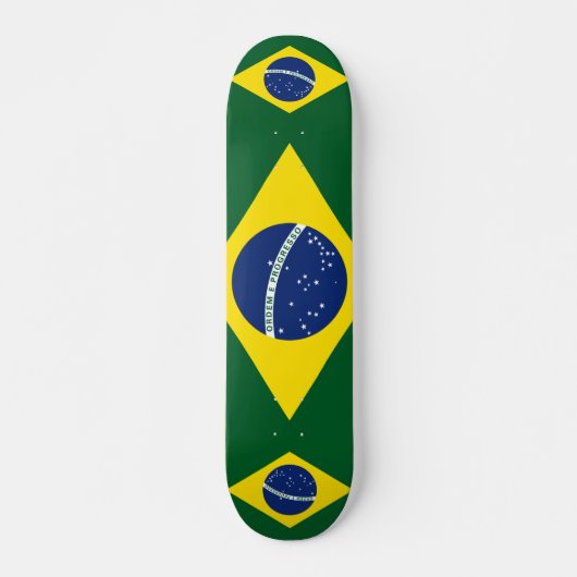 Brasilien-Flagge Skateboard (Vorne)