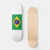Brasilien-Flagge Skateboard (Vorderseite)