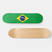 Brasilien-Flagge Skateboard (Horizontal)