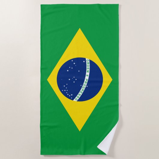 Brasilien Flagge Strandtuch (Vorderseite)