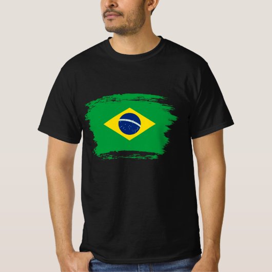Brasilien-Flagge T-Shirt (Vorderseite)