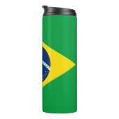 Brasilien Flagge Thermal Tumbler Thermosbecher (Nach rechts gedreht)