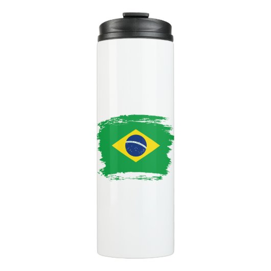 Brasilien-Flagge Thermosbecher (Vorderseite)